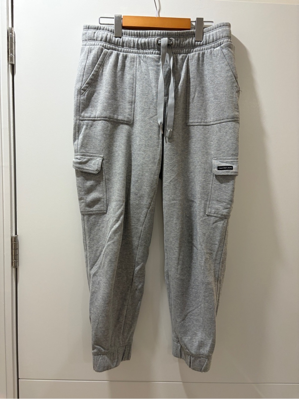 Calvin Klein Light Gray Cargo Jogger Pants